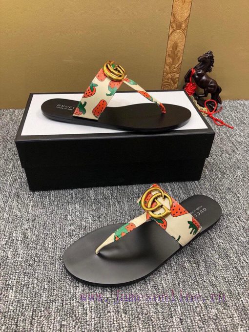 Couple styleGucci flip flops men's and women's slippers, GUCCI classic style, made one-to-onoulgynfw - Image 4