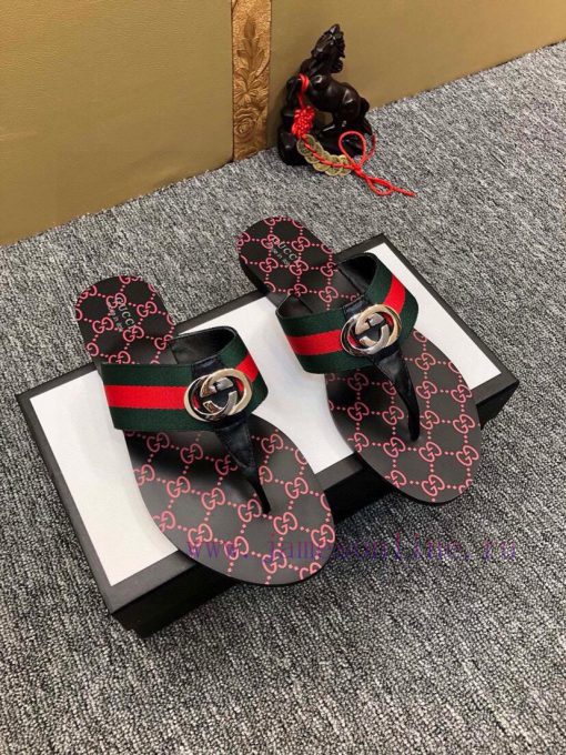 Couple styleGucci flip flops men's and women's slippers, GUCCI classic style, made one-to-on57yjzgho - Image 3