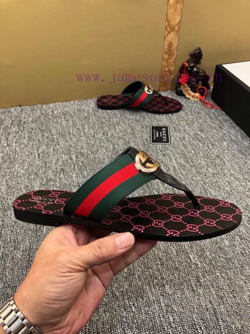 Couple styleGucci flip flops men's and women's slippers, GUCCI classic style, made one-to-on57yjzgho - Image 5