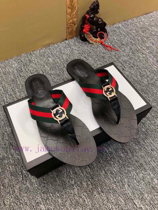 Couple styleGucci flip flops men's and women's slippers, GUCCI classic style, made one-to-onmnngzmvp - Image 3