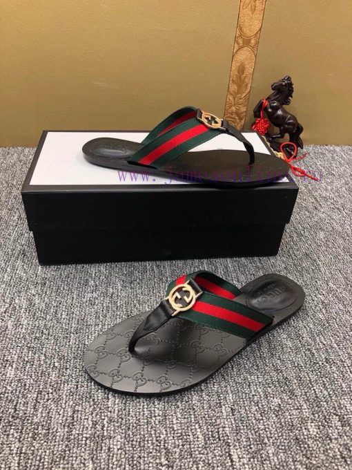 Couple styleGucci flip flops men's and women's slippers, GUCCI classic style, made one-to-onmnngzmvp - Image 4