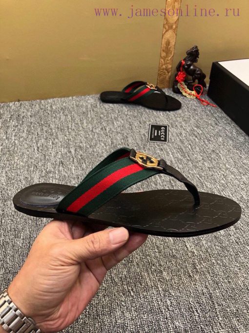 Couple styleGucci flip flops men's and women's slippers, GUCCI classic style, made one-to-onmnngzmvp - Image 5