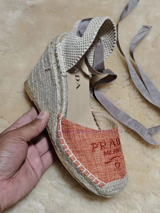 Prada 24 Spring/Summer New Collection, Embroidered Fabric+Hand Woven, Sheepskin Inner, Sizesv4udlsht - Image 9