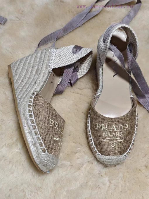 Prada 24 Spring/Summer New Collection, Embroidered Fabric+Hand Woven, Sheepskin Inner, Sizesuqsoeziw - Image 5