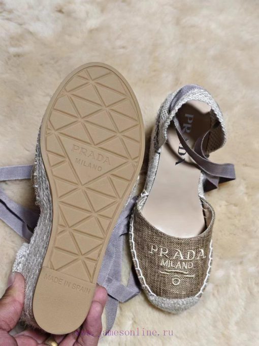 Prada 24 Spring/Summer New Collection, Embroidered Fabric+Hand Woven, Sheepskin Inner, Sizesuqsoeziw - Image 7