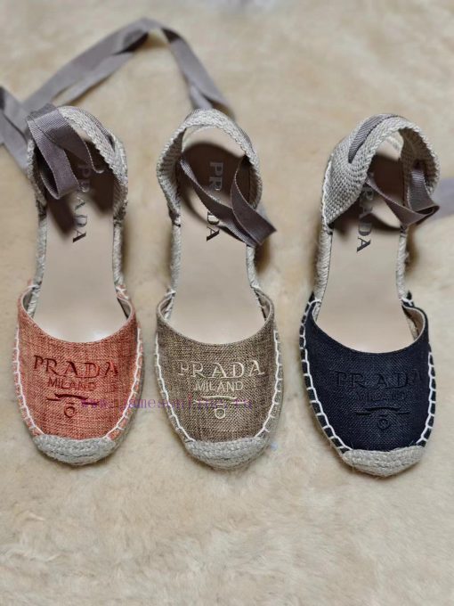 Prada 24 Spring/Summer New Collection, Embroidered Fabric+Hand Woven, Sheepskin Inner, Sizesuqsoeziw - Image 9