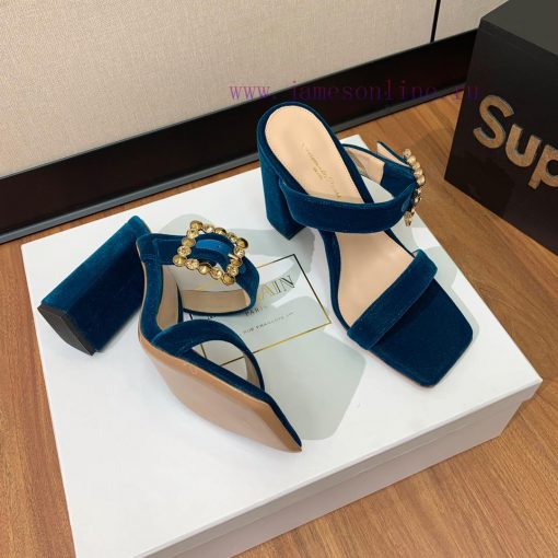 Gianvit Ross diamond buckle thick heel sandals are simple yet have other designs that perfec1de7ektt - Image 6
