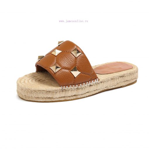19011-M Valentino new fisherman slippers, available in four colors, sizes 35-43jw68m8l8 - Image 3