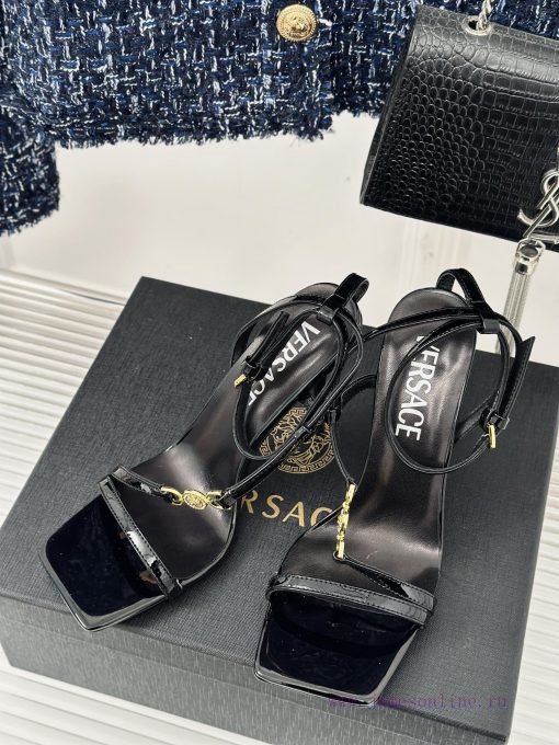 Versace | Versace 24S Spring/Summer New ProductMetal beauty head high-heeled sandalsThe shoext5rkdmh - Image 3