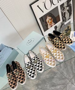 Prada's latest spring/summer 2024 edition with 11 high-end custom-made shoes, featuring knitytocn6e2