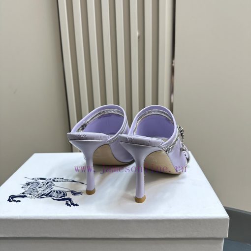 BURBERRY | SS24 Women's New SandalsShoe upper sandals, made of glossy leather fabric and fealt6br55u - Image 6