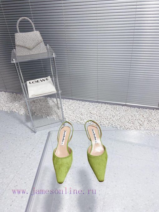 Acne Studios niche fashion brand 24 spring/summer new product, horsehair, toe cap, horseshoe5ktkyvhc
