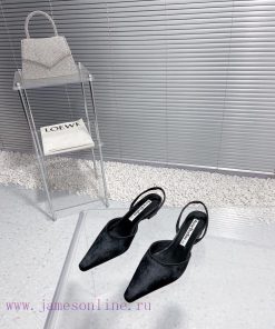 Acne Studios niche fashion brand 24 spring/summer new product, horsehair, toe cap, horseshoehuazagdr
