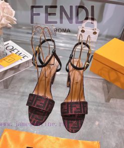 ② ⓪②④ 𝙁𝙀𝙉𝘿𝙄 | Fen... di Delfina strap metal heel high heels sandals〰 〰    〰 〰 Genuine leathepan34iaz