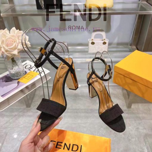 ② ⓪②④ 𝙁𝙀𝙉𝘿𝙄 | Fen... di Delfina strap metal heel high heels sandals〰 〰    〰 〰 Genuine leathe62vnpy6n - Image 5