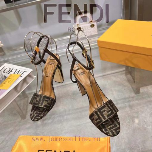 ② ⓪②④ 𝙁𝙀𝙉𝘿𝙄 | Fen... di Delfina strap metal heel high heels sandals〰 〰    〰 〰 Genuine leathen08cniys - Image 3