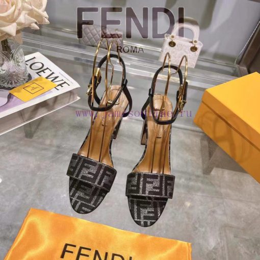 ② ⓪②④ 𝙁𝙀𝙉𝘿𝙄 | Fen... di Delfina strap metal heel high heels sandals〰 〰    〰 〰 Genuine leathedaqn6iji - Image 2
