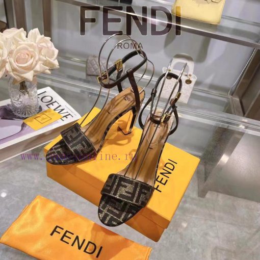 ② ⓪②④ 𝙁𝙀𝙉𝘿𝙄 | Fen... di Delfina strap metal heel high heels sandals〰 〰    〰 〰 Genuine leathen08cniys - Image 6