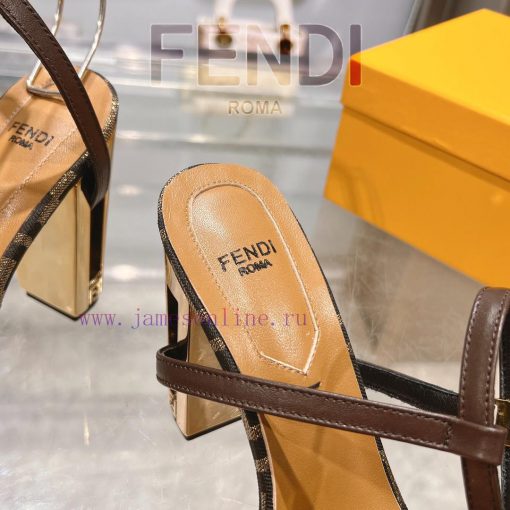 ② ⓪②④ 𝙁𝙀𝙉𝘿𝙄 | Fen... di Delfina strap metal heel high heels sandals〰 〰    〰 〰 Genuine leathen08cniys - Image 9