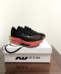 The Nike Air Zoom Alphafly Next% 2 Wear resistant and Breathable Low cut Running Shoe Black p8kev33x
