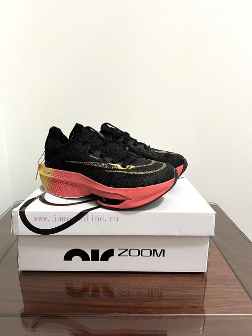 The Nike Air Zoom Alphafly Next% 2 Wear resistant and Breathable Low cut Running Shoe Black p8kev33x - Image 2