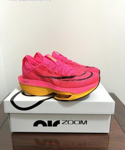 Real shot of Nike Air Zoom Alphafly Next% 2 Road Racing Low cut Running Shoe Powder Black Oruh9hlh39