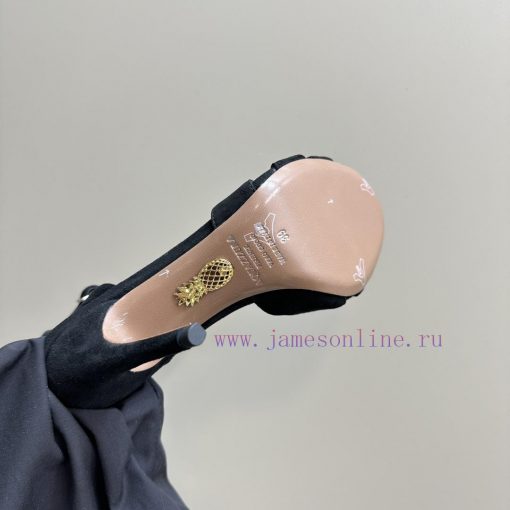 AQUAZZURA Golden Pineapple 2024 𝐒𝐒𝐧𝐞𝐰 Spring/Summer New Diamond Button SandalsAquazzura/Pineeupbhqul - Image 10