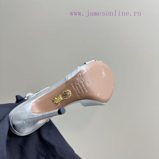 AQUAZZURA Golden Pineapple 2024 𝐒𝐒𝐧𝐞𝐰 Spring/Summer New Diamond Button SandalsAquazzura/Pine8opb95tu - Image 10