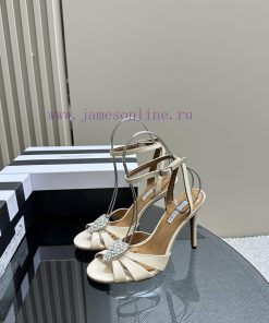 AQUAZZURA Golden Pineapple 2024 𝐒𝐒𝐧𝐞𝐰 Spring/Summer New Diamond Button SandalsAquazzura/Pine7lo5s1zo