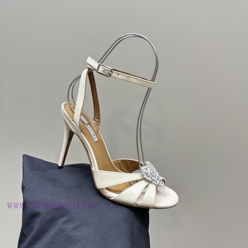 AQUAZZURA Golden Pineapple 2024 𝐒𝐒𝐧𝐞𝐰 Spring/Summer New Diamond Button SandalsAquazzura/Pine7lo5s1zo - Image 8