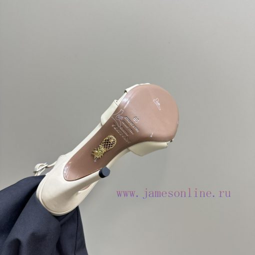 AQUAZZURA Golden Pineapple 2024 𝐒𝐒𝐧𝐞𝐰 Spring/Summer New Diamond Button SandalsAquazzura/Pine7lo5s1zo - Image 10