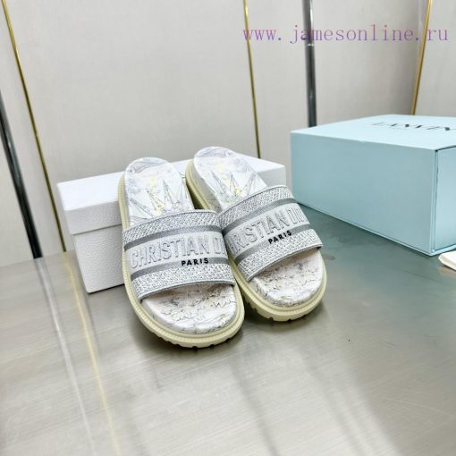 Dior - Dior 2024 Early Spring New Reverse Thick Bottom Jelly Color Women's SandalsCD letter zqu783dm - Image 3