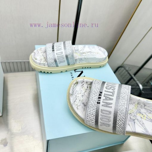 Dior - Dior 2024 Early Spring New Reverse Thick Bottom Jelly Color Women's SandalsCD letter zqu783dm - Image 6