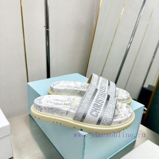 Dior - Dior 2024 Early Spring New Reverse Thick Bottom Jelly Color Women's SandalsCD letter zqu783dm - Image 8