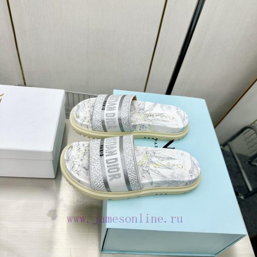 Dior - Dior 2024 Early Spring New Reverse Thick Bottom Jelly Color Women's SandalsCD letter zqu783dm - Image 10