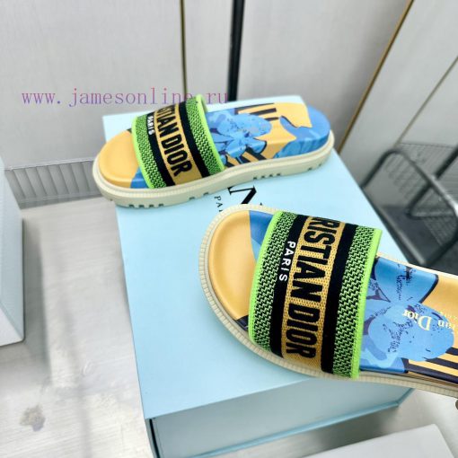 Dior - Dior 2024 Early Spring New Reverse Thick Bottom Jelly Color Women's SandalsCD letter lindx9x6 - Image 8