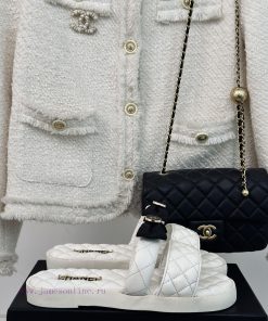 Chanel | Chanel 24c New Product LinggeThick soled bow double C slippersA must-have cool mop hqd819tx