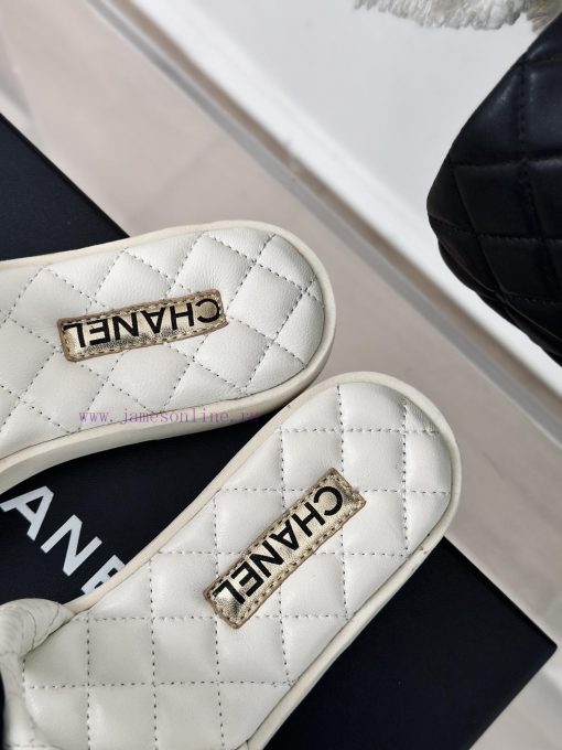 Chanel | Chanel 24c New Product LinggeThick soled bow double C slippersA must-have cool mop hqd819tx - Image 9