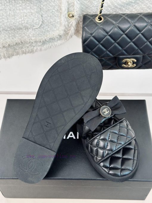 Chanel | Chanel 24c New Product LinggeThick soled bow double C slippersA must-have cool mop ti4llrsw - Image 10