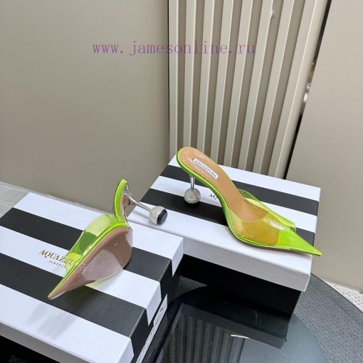 Aquazzura 2024 Spring/Summer New Soleil Series Film High Heel Diamond SandalsFull of charm, 43cndcsu - Image 5