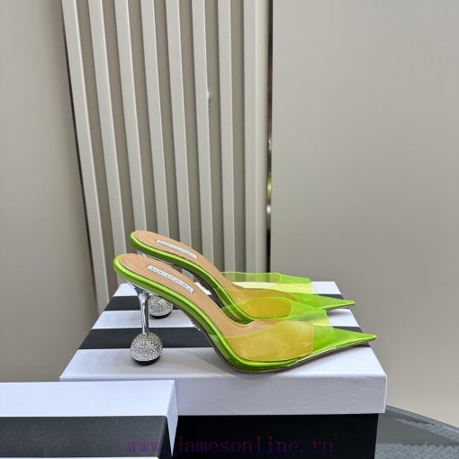 Aquazzura 2024 Spring/Summer New Soleil Series Film High Heel Diamond SandalsFull of charm, 43cndcsu - Image 6