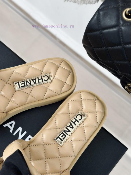 Chanel | Chanel 24c New Product LinggeThick soled bow double C slippersA must-have cool mop 90dmwlx0 - Image 9