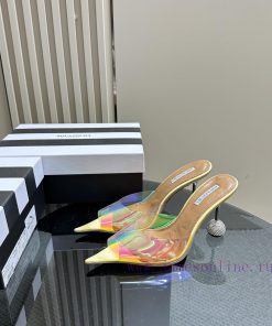Aquazzura 2024 Spring/Summer New Soleil Series Film High Heel Diamond SandalsFull of charm, w8zs19tb