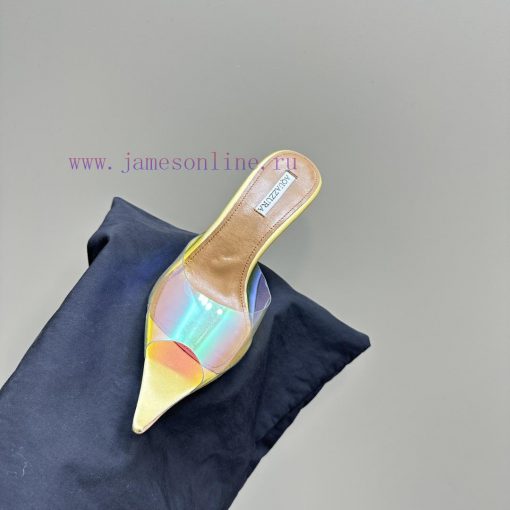 Aquazzura 2024 Spring/Summer New Soleil Series Film High Heel Diamond SandalsFull of charm, w8zs19tb - Image 9
