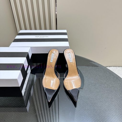 Aquazzura 2024 Spring/Summer New Soleil Series Film High Heel Diamond SandalsFull of charm, h8ho4v5e - Image 3