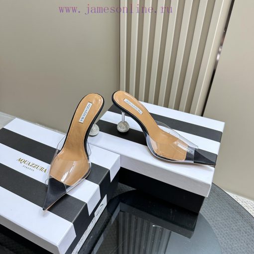 Aquazzura 2024 Spring/Summer New Soleil Series Film High Heel Diamond SandalsFull of charm, h8ho4v5e - Image 4