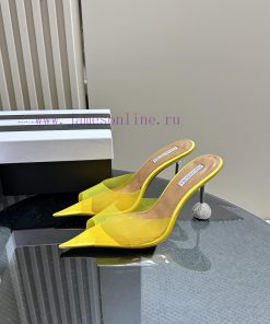 Aquazzura 2024 Spring/Summer New Soleil Series Film High Heel Diamond SandalsFull of charm, sdvff57u