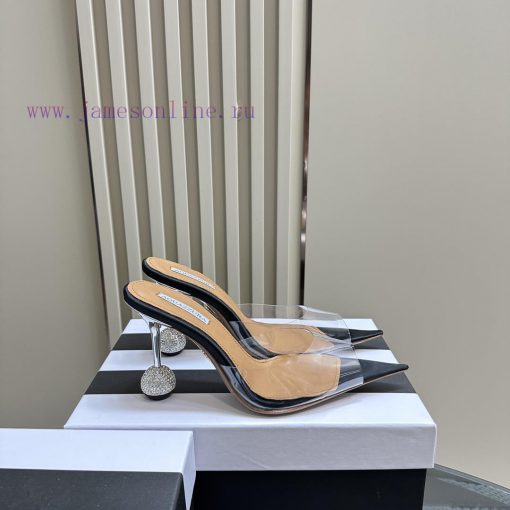 Aquazzura 2024 Spring/Summer New Soleil Series Film High Heel Diamond SandalsFull of charm, h8ho4v5e - Image 6