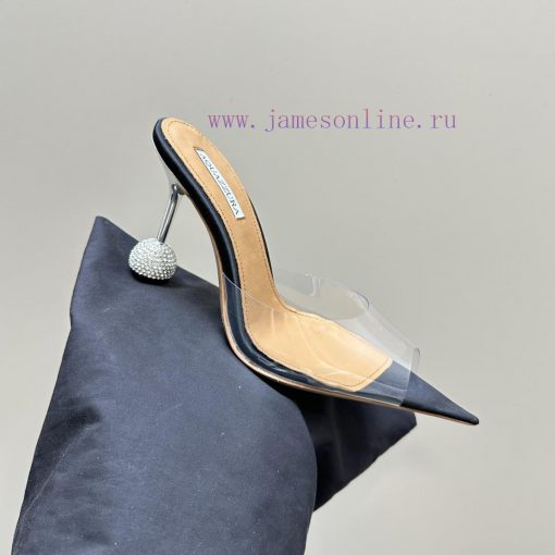 Aquazzura 2024 Spring/Summer New Soleil Series Film High Heel Diamond SandalsFull of charm, h8ho4v5e - Image 8