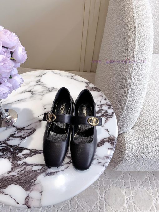 VALENTIN * New Mary Jane flats Classic V-button element makes people stand out It's sweet anao1xpabp